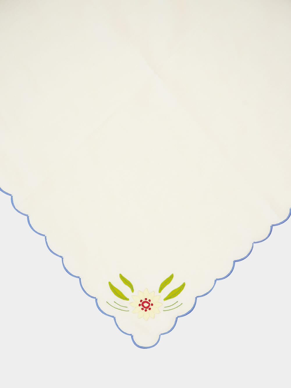 Hand-Embroidered Machico Ecru Linen with Multicoloured Embroidery Napkin