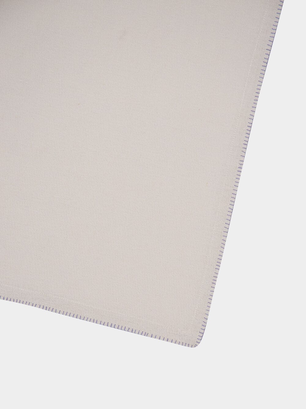 Hand-Embroidered Maria Ice Blue Linen with Blue Embroidery Napkin