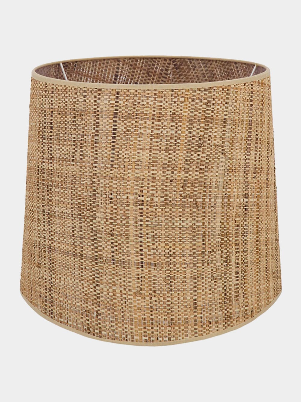 Cardosas Natural Vinyl Wicker Effect Abat Jour