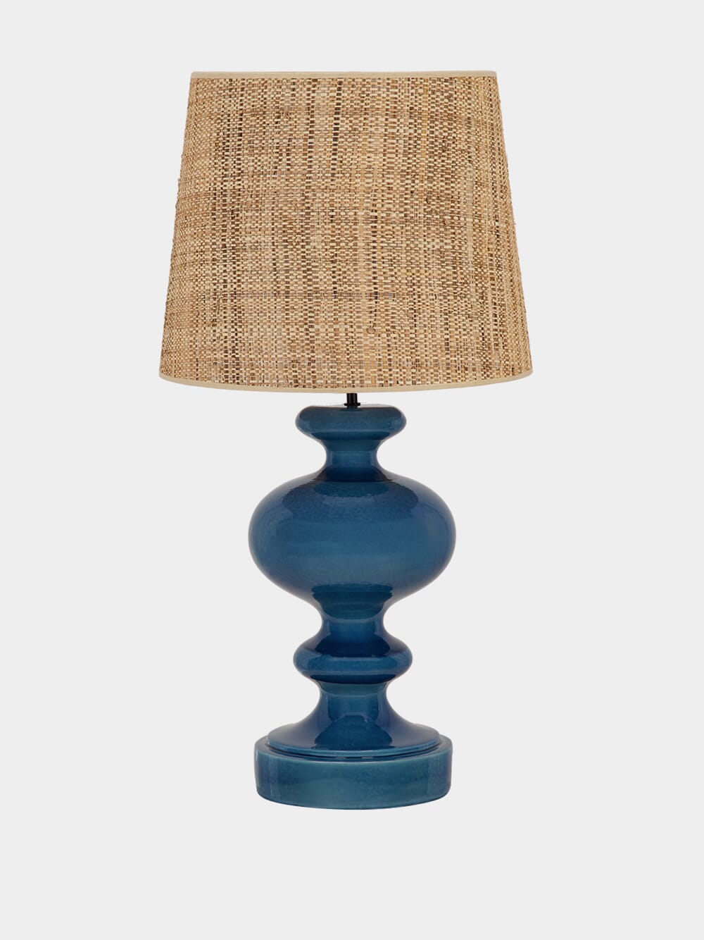 Cardosas Natural Vinyl Wicker Effect Abat Jour