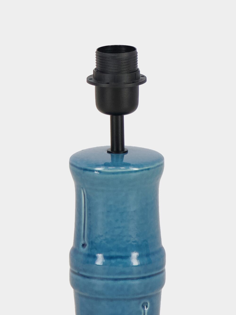 Bambu Blue Ceramic Lamp Base