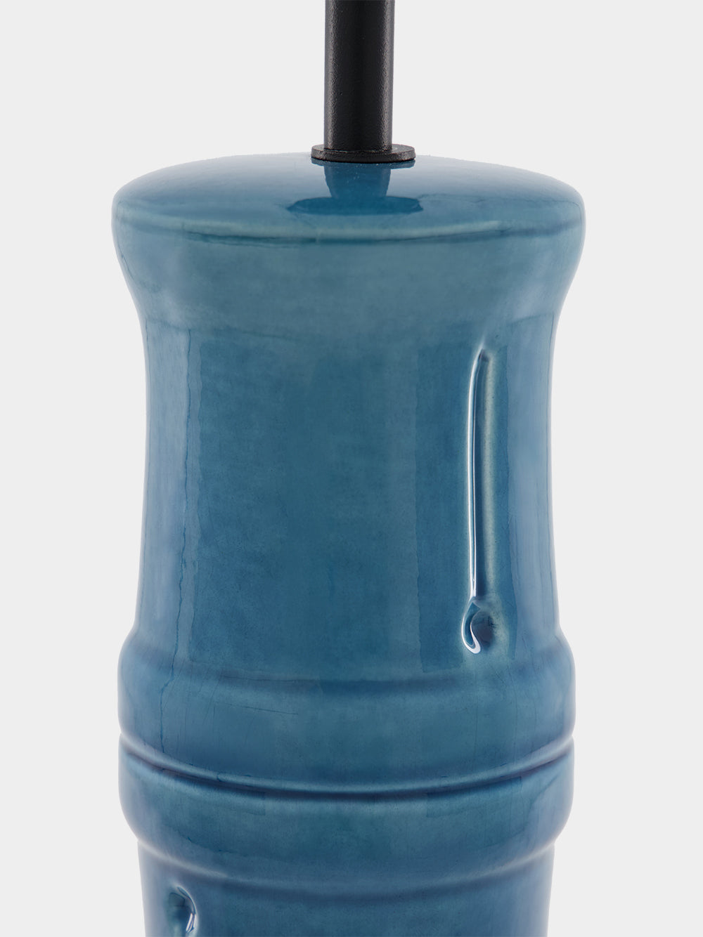 Bambu Blue Ceramic Lamp Base