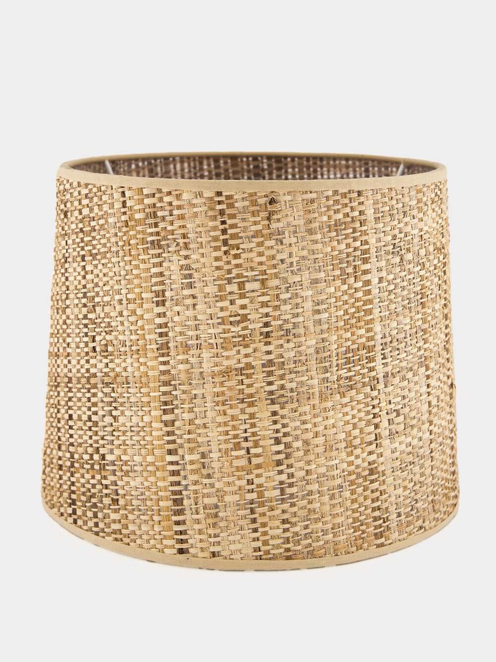 Bambu Natural Vinyl Wicker Effect Abat Jour