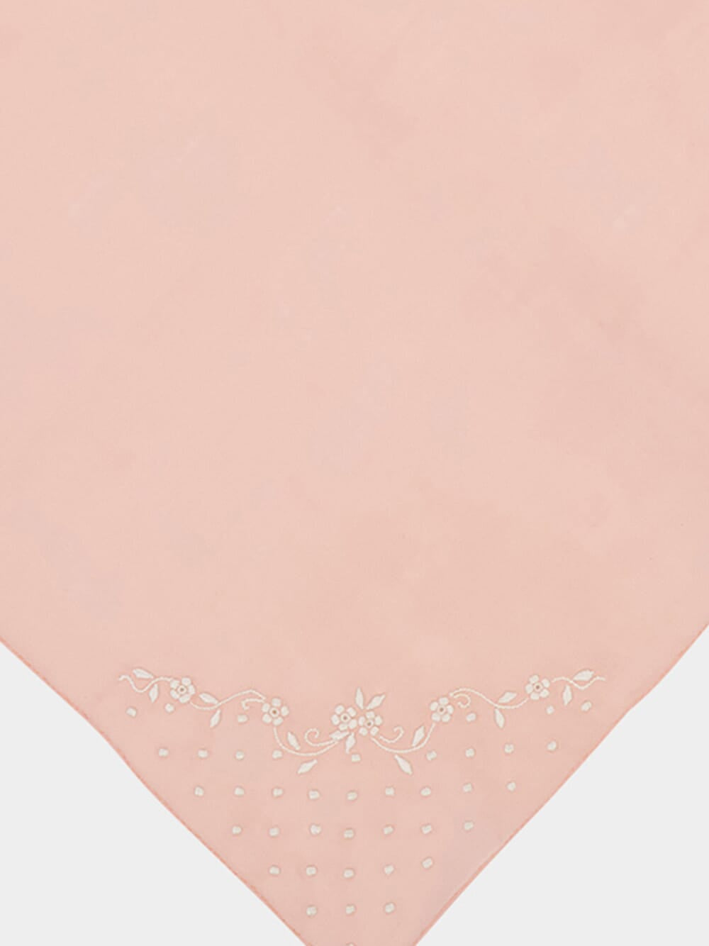 Hand-Embroidered Santana Pink Cotton Napkin