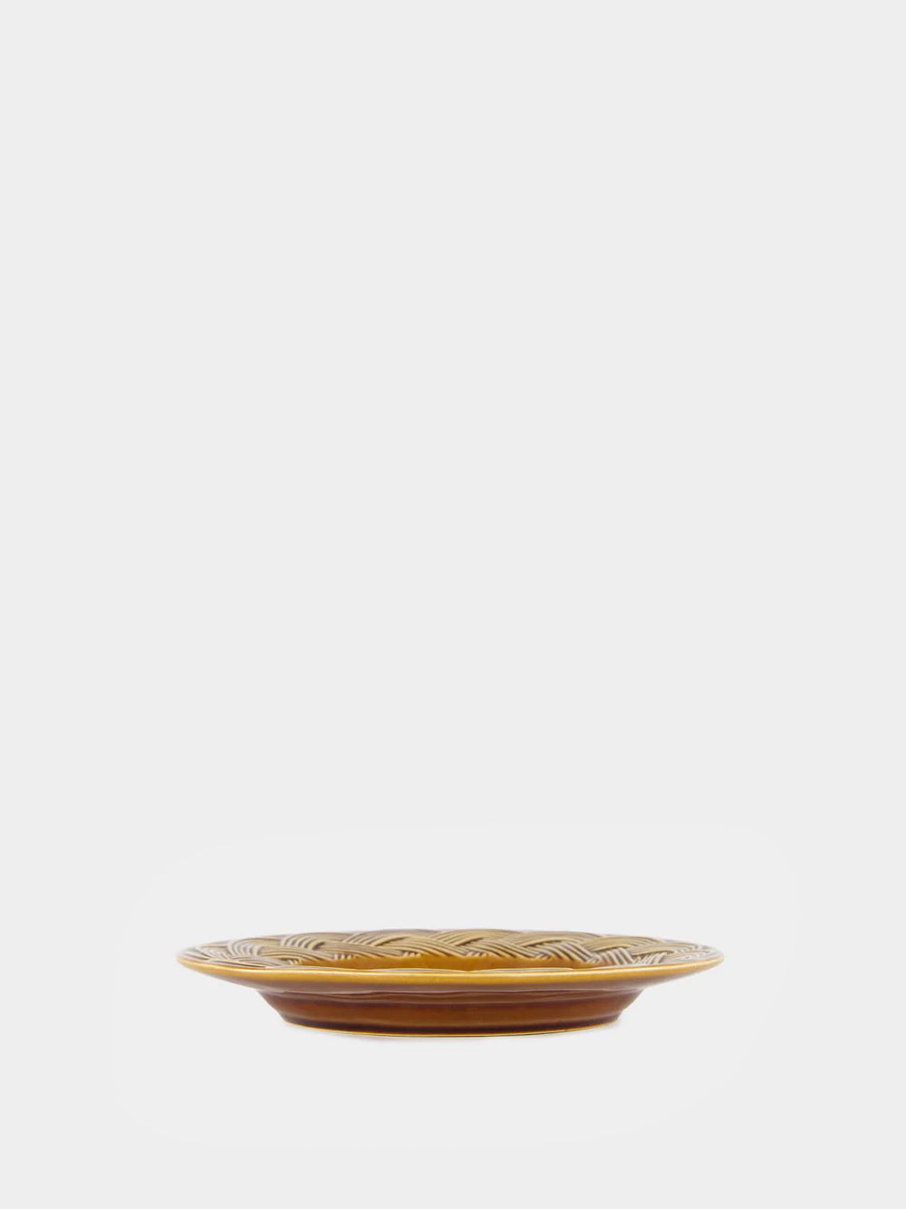 Vime Brown Ceramic Dessert Plate