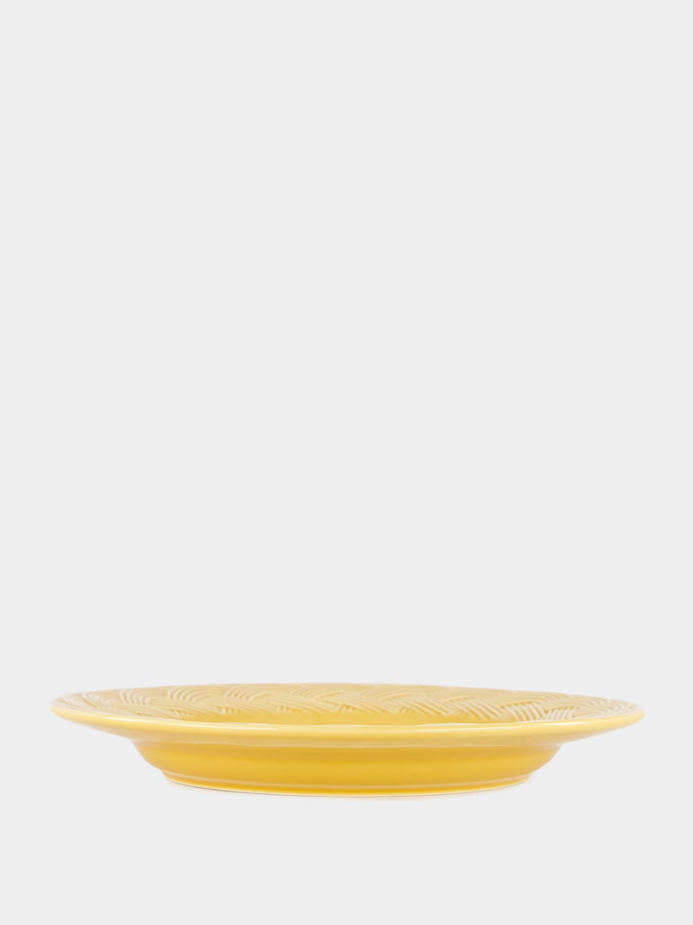 Vime Yellow Ceramic Dinner Plate