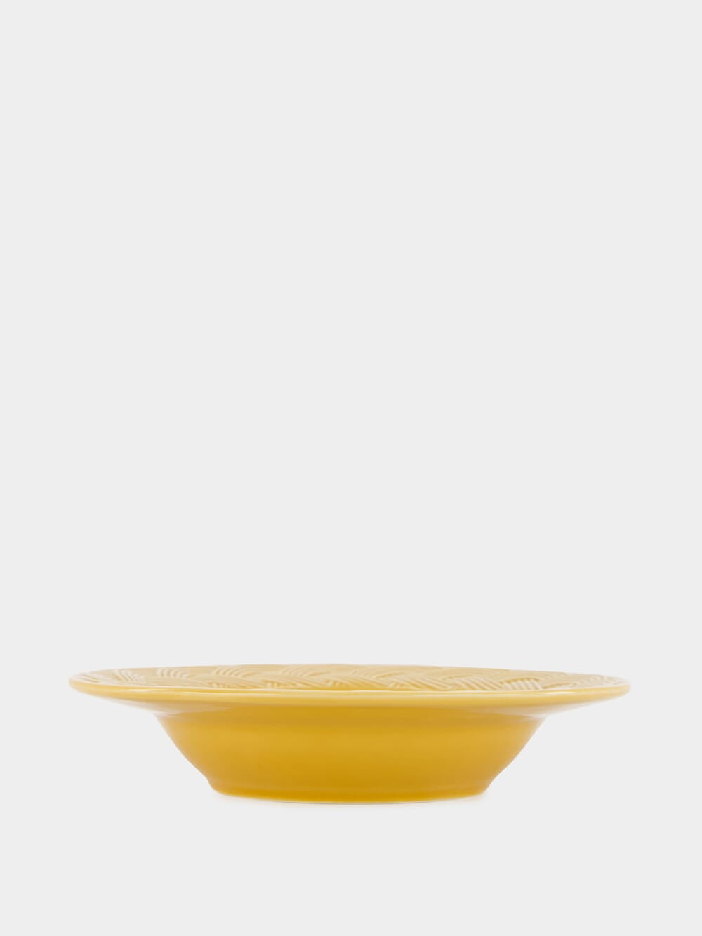 Vime Yellow Ceramic Soup Plate