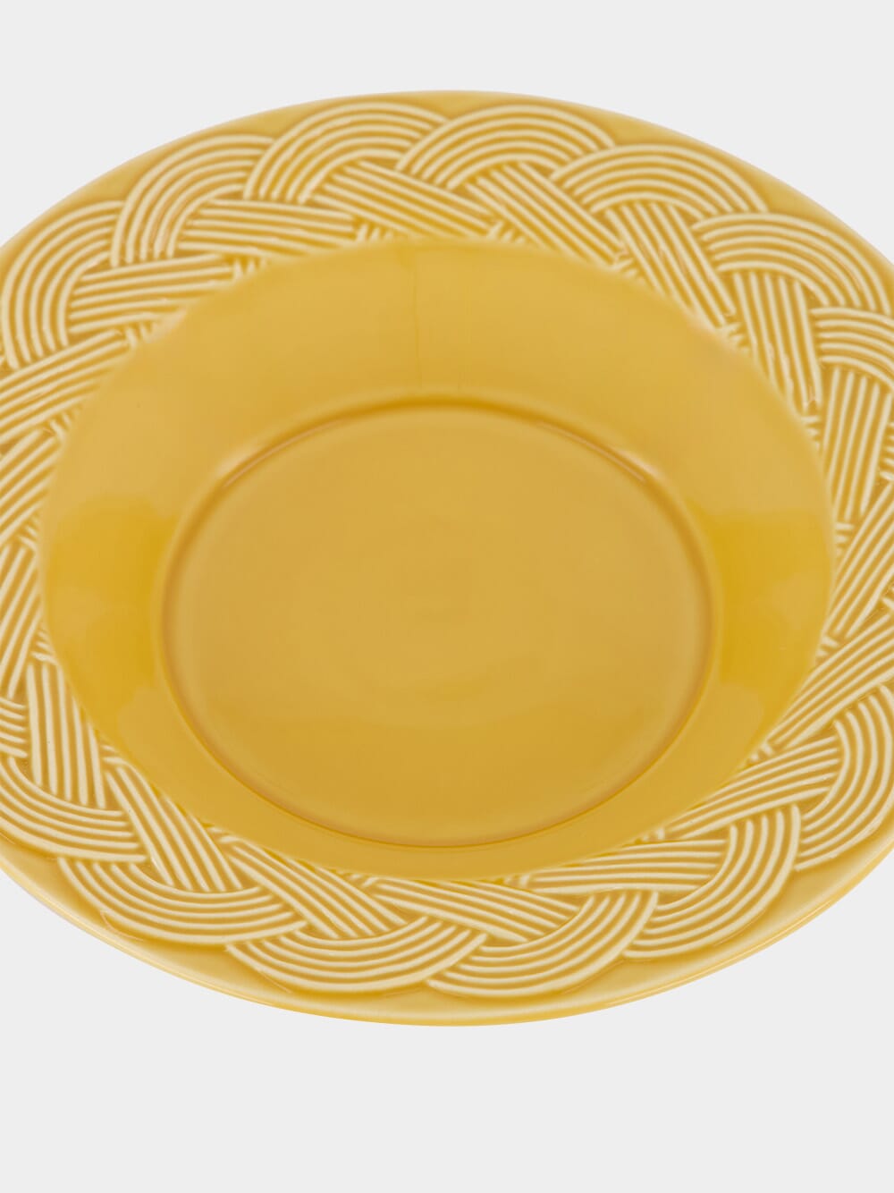 Vime Yellow Ceramic Soup Plate