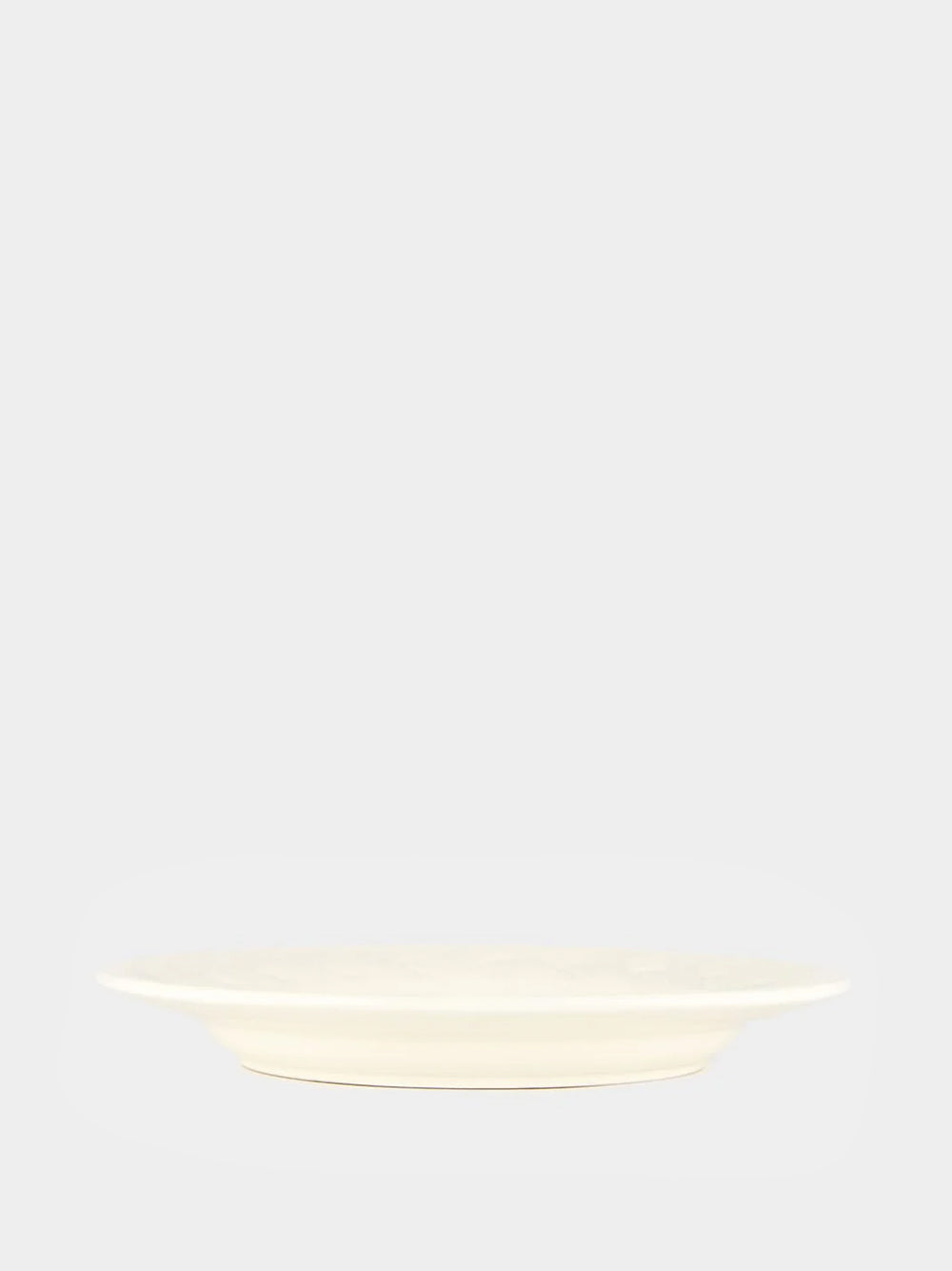 Vime White Ceramic Dinner Plate
