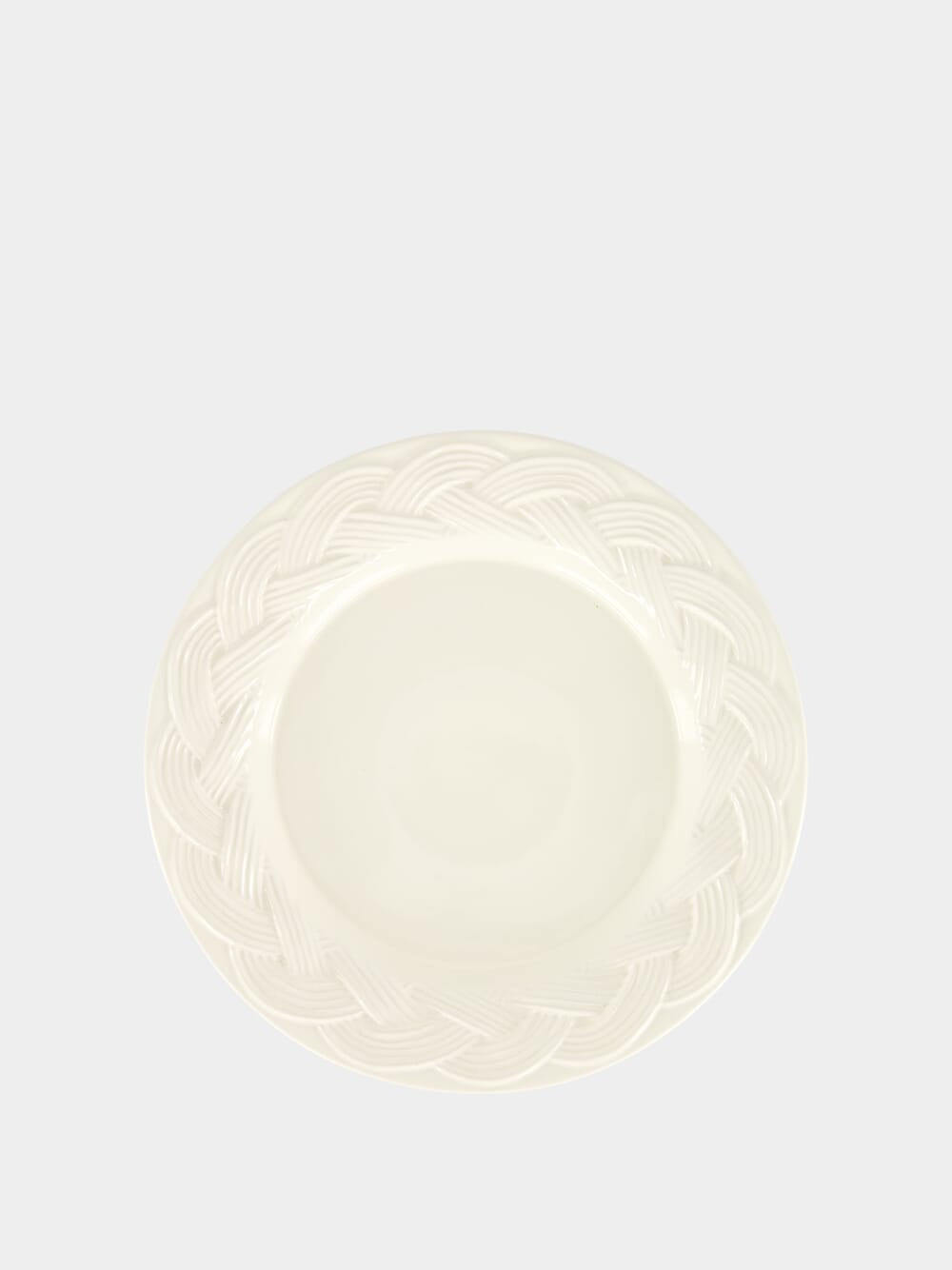 Vime White Ceramic Dessert Plate