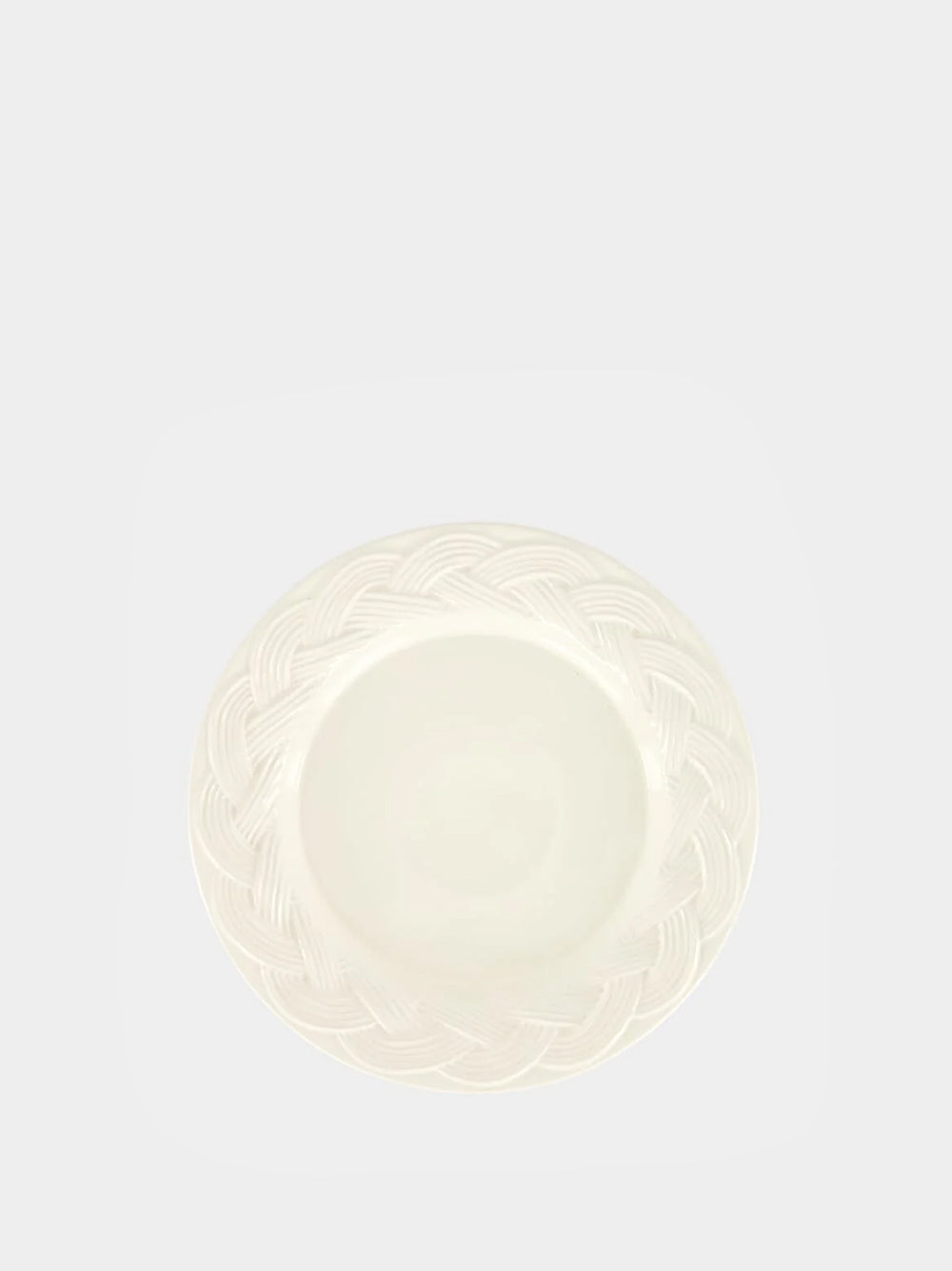 Vime White Ceramic Dessert Plate
