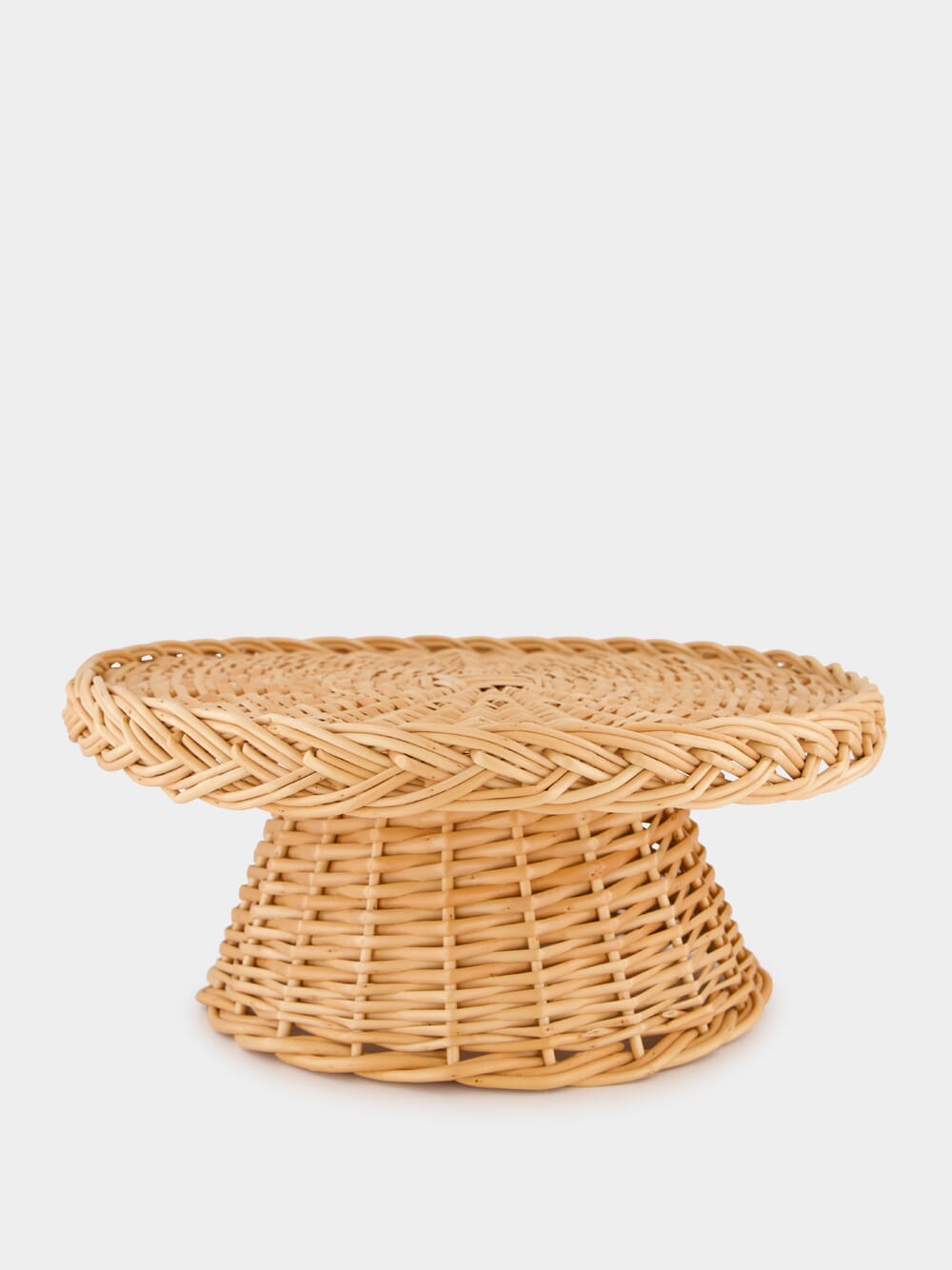 Handmade Vitória Natural Wicker Cake Plate