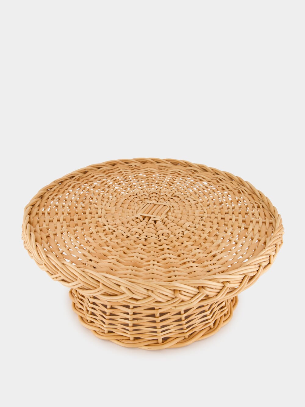 Handmade Vitória Natural Wicker Cake Plate