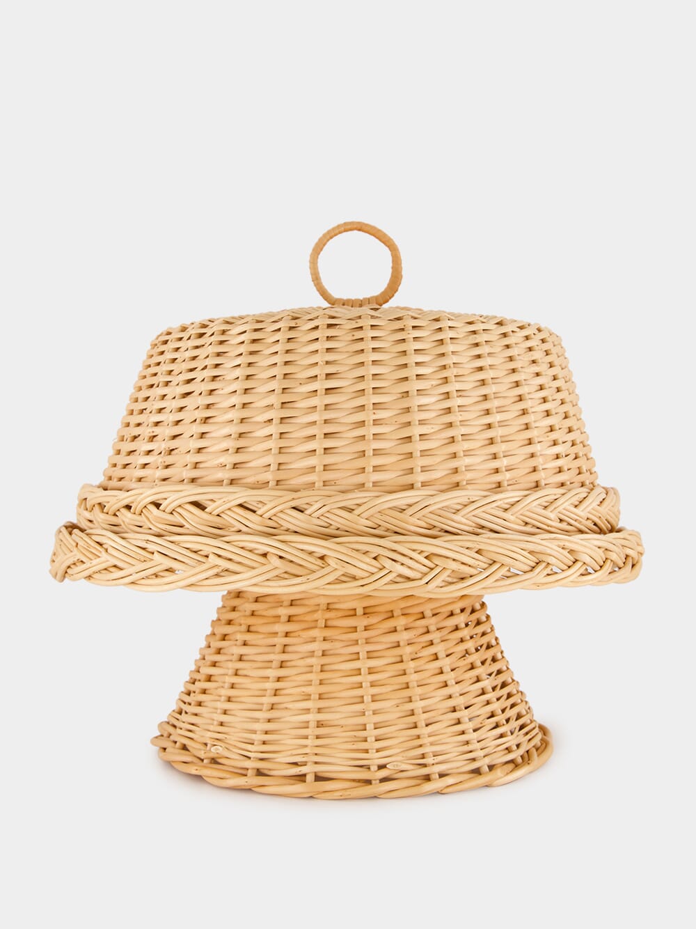 Handmade Vitória Natural Wicker Cake Plate