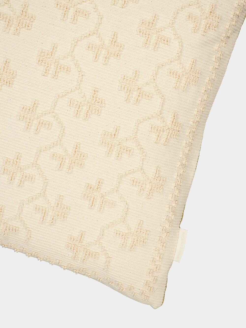 Handmade Mafalda Natural and Red Stripes Cotton Linen Cushion