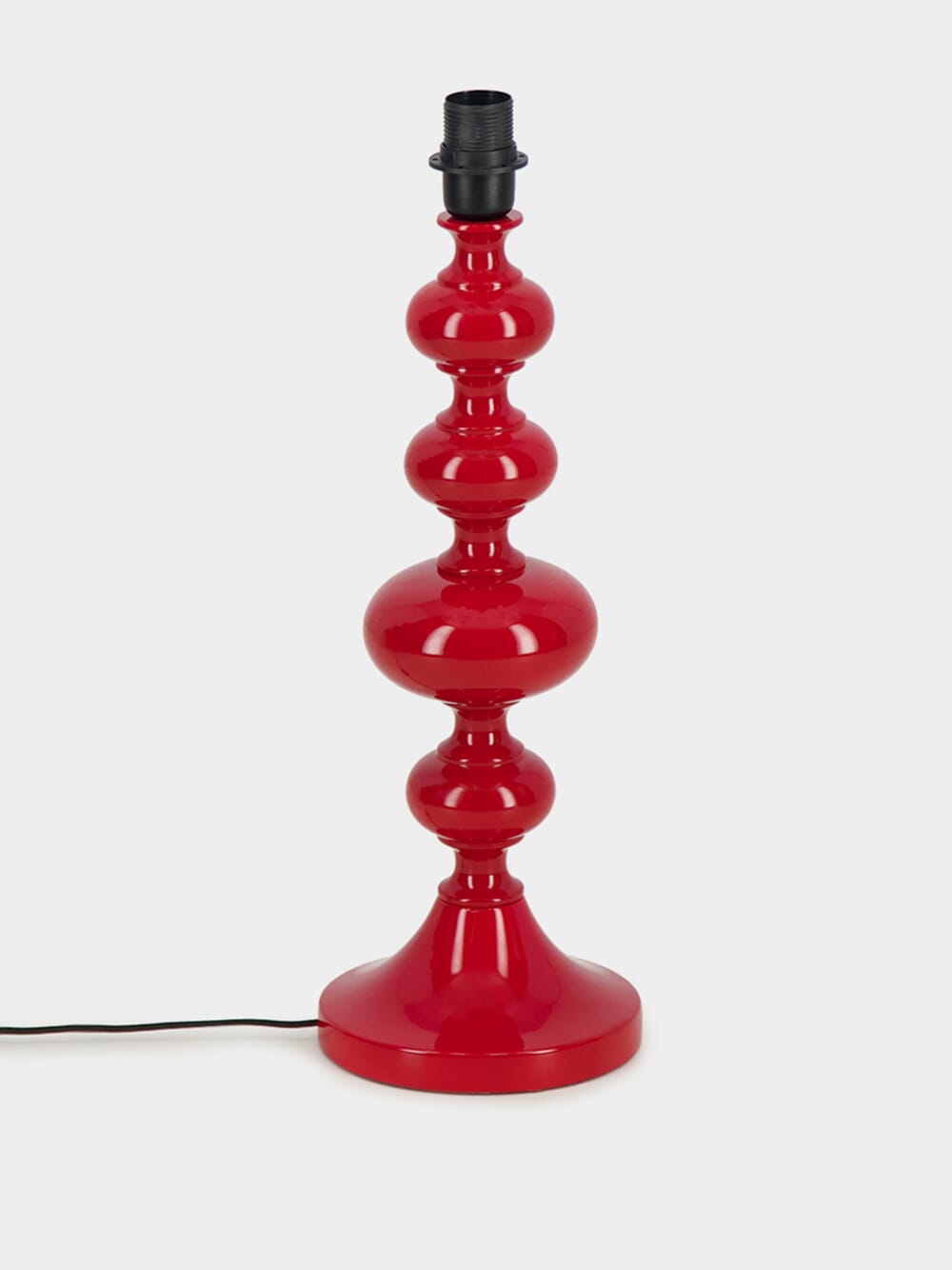 Foz Red Wood Lamp Base