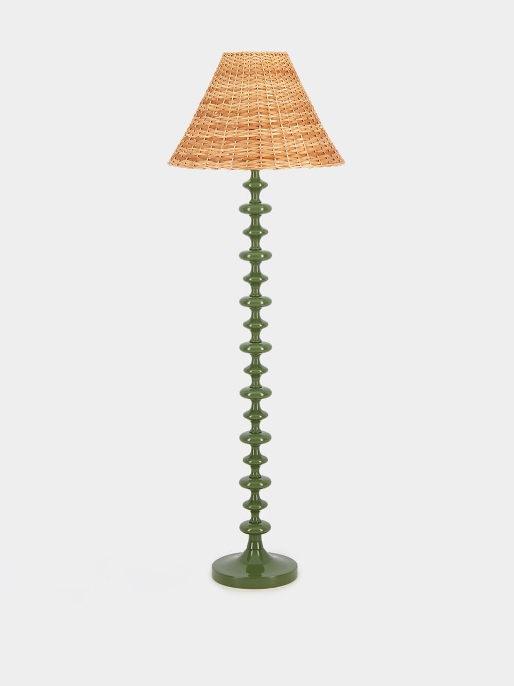 Freixo Green Wood Floor Lamp Base