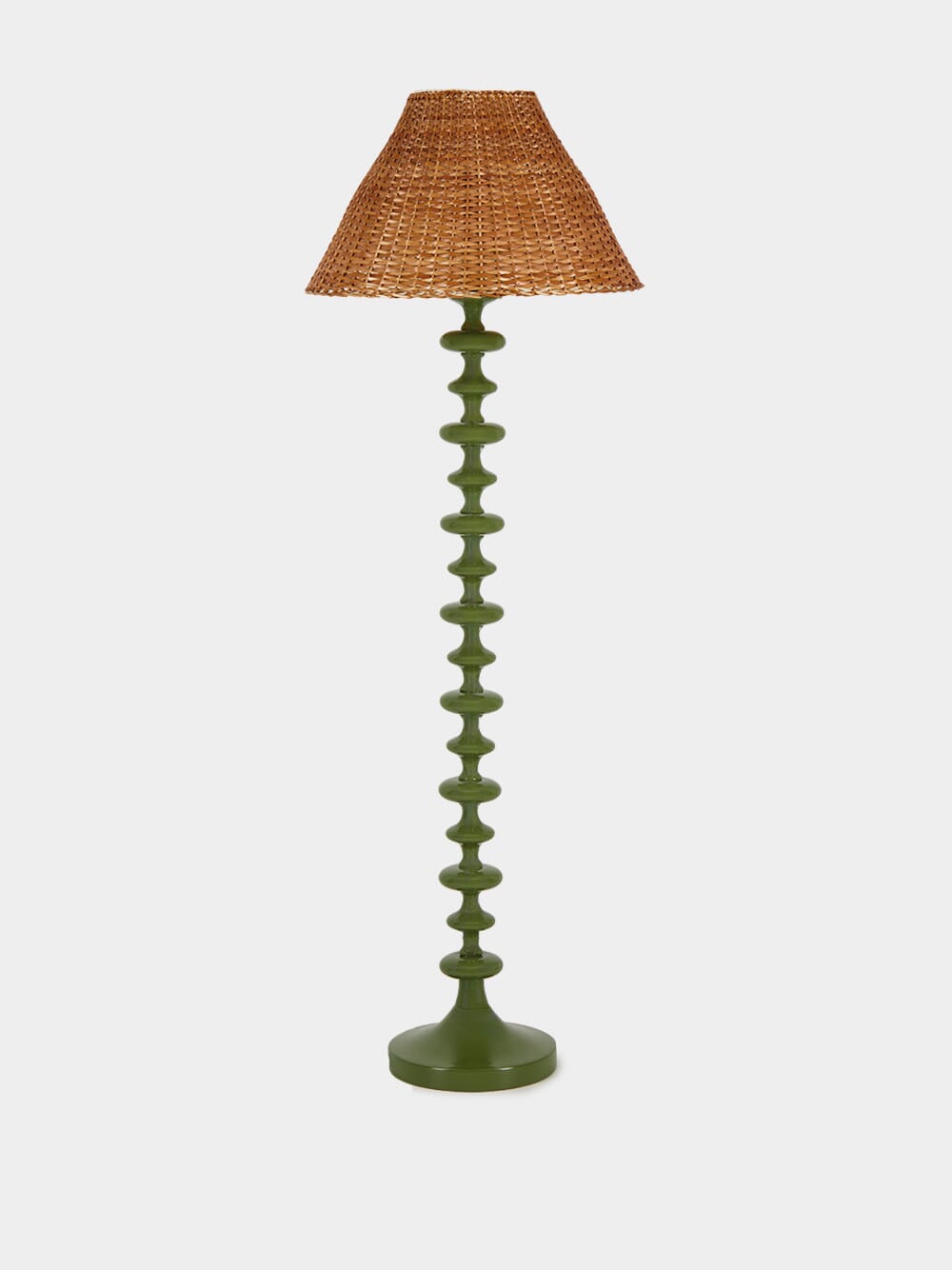 Freixo Green Wood Floor Lamp Base