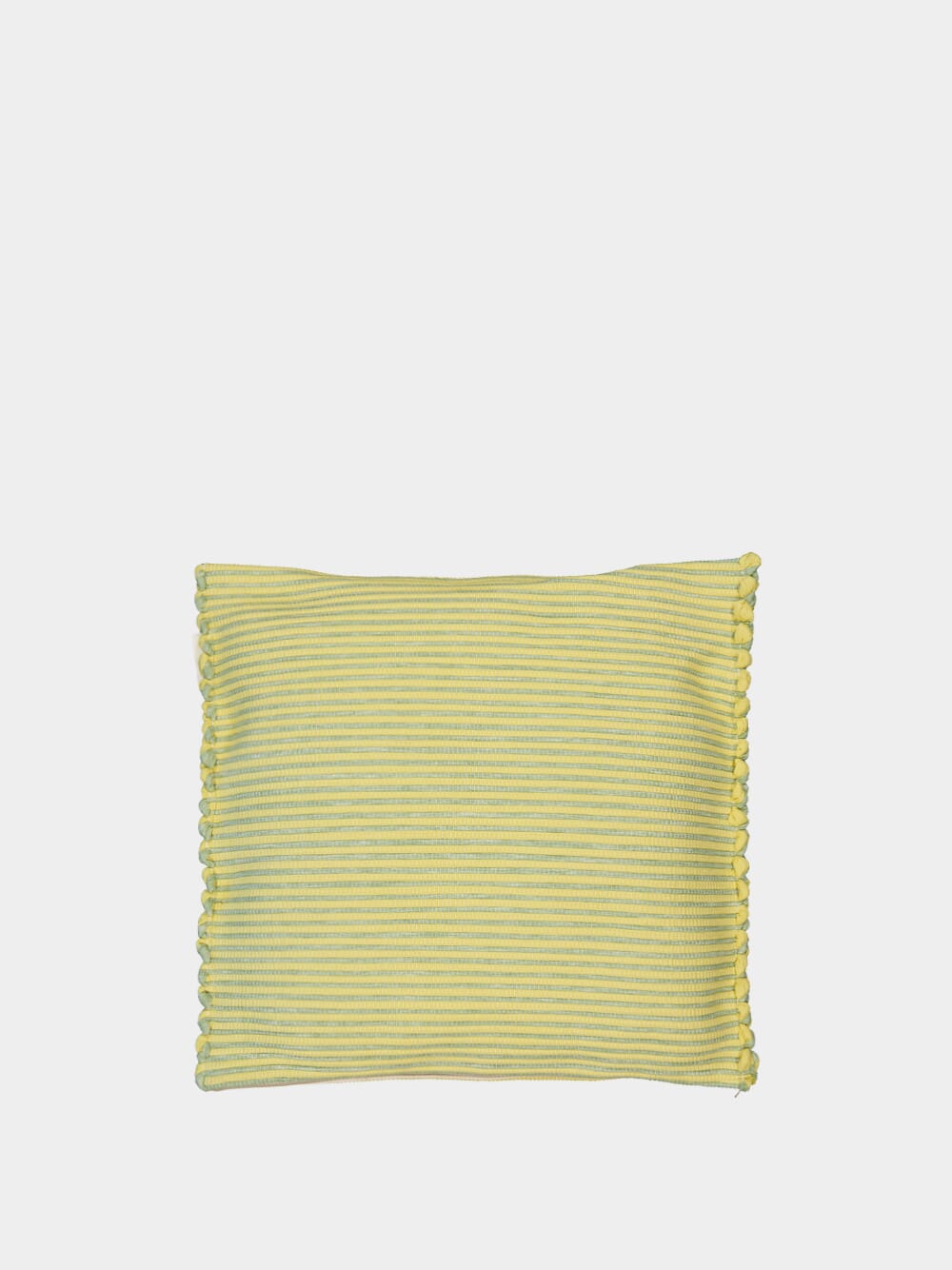 Handmade Sofia Yellow Mixed Recycled Fibres Cushion