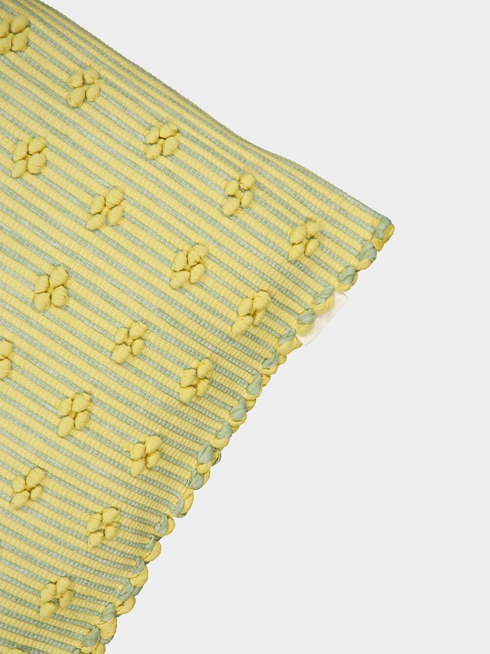 Handmade Sofia Yellow Mixed Recycled Fibres Cushion