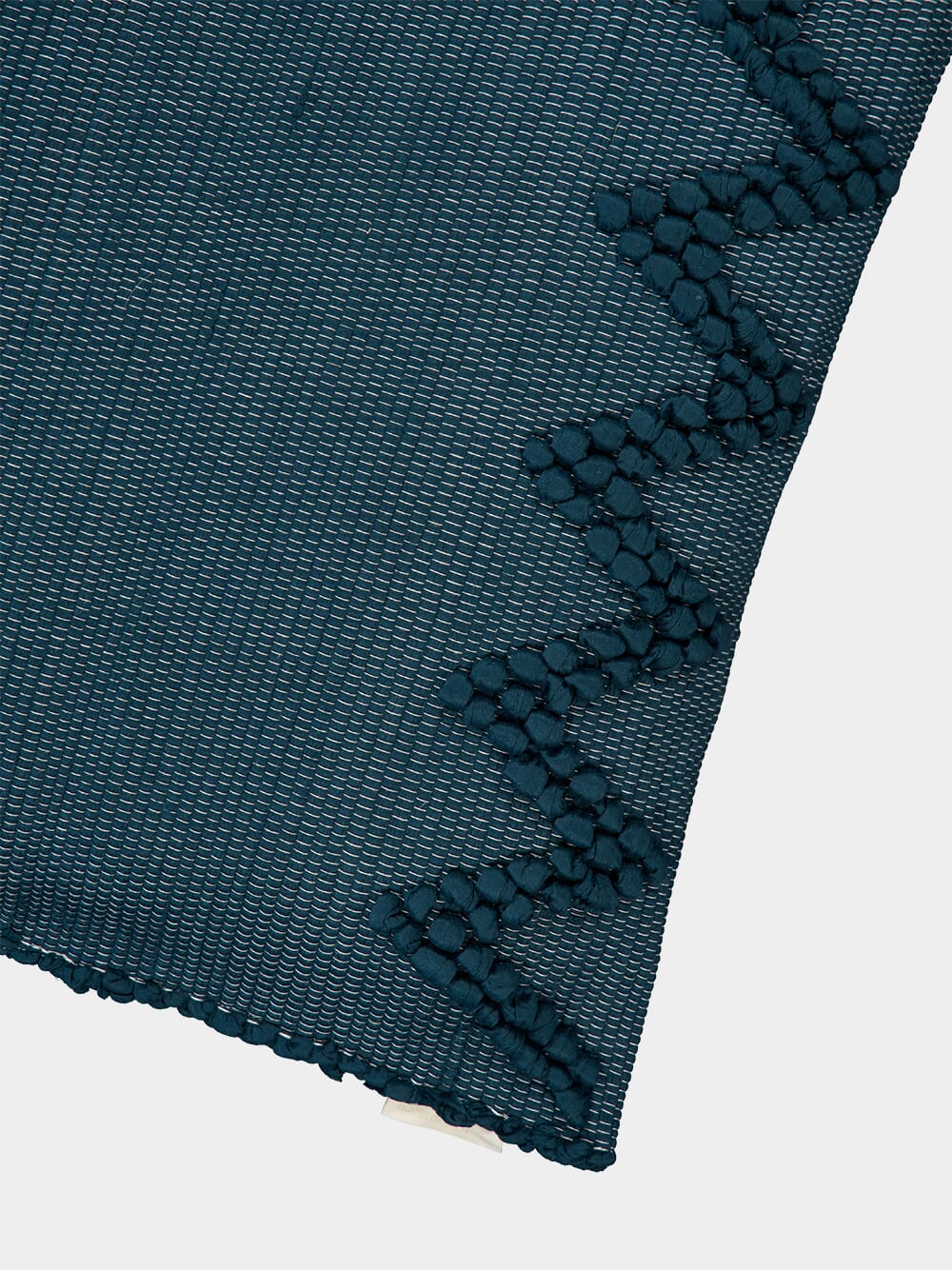 Handmade Sofia Green Mixed Recycled Fibres Cushion