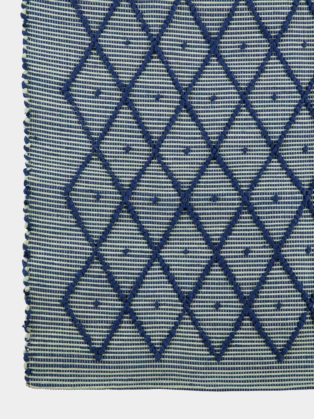 Handmade Sofia Blue Mixed Recycled Fibres Rug