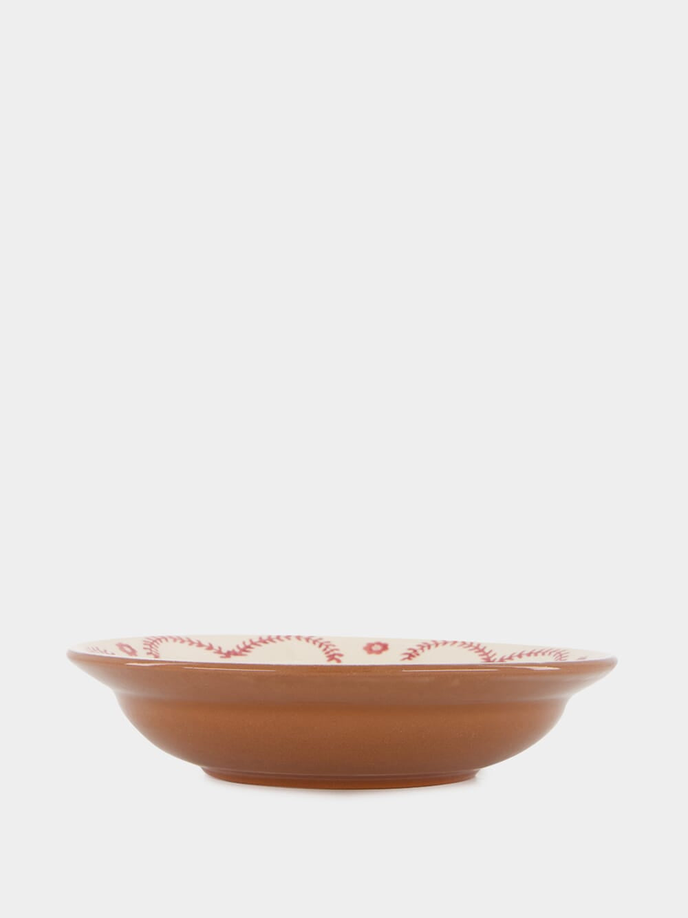 Hand-Painted Viana Red Sandstone Soup Plate