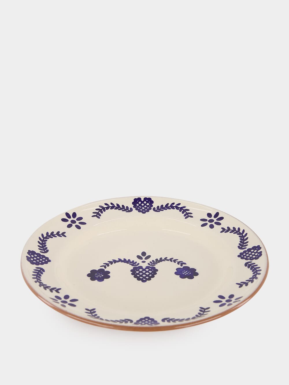 Hand-Painted Viana Blue Sandstone Dinner Plate