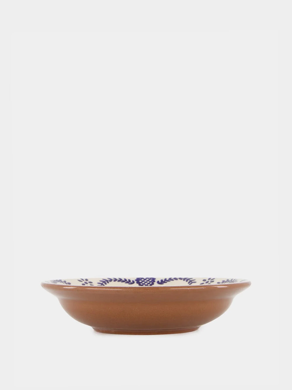 Hand-Painted Viana Blue Stoneware Soup Plate
