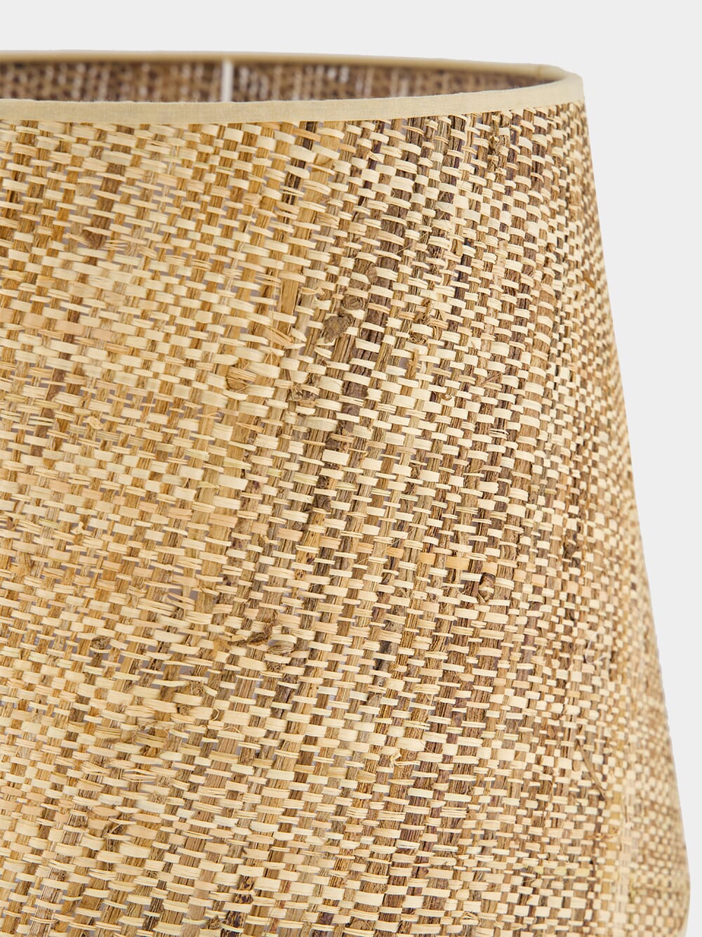 Cesta Natural Vinyl Wicker Effect Abat Jour