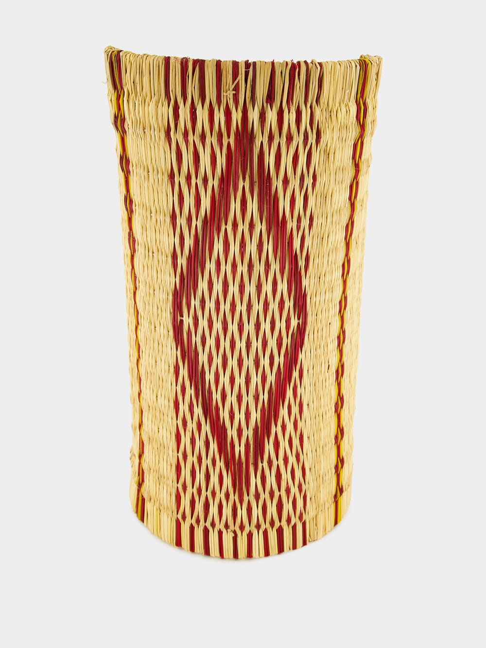 Handmade Coruche Natural and Multicolour Reed Wall Lamp