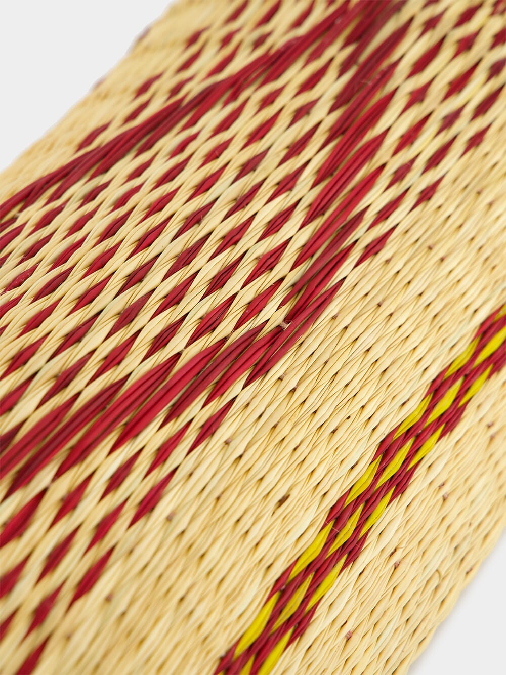 Handmade Coruche Natural and Multicolour Reed Wall Lamp