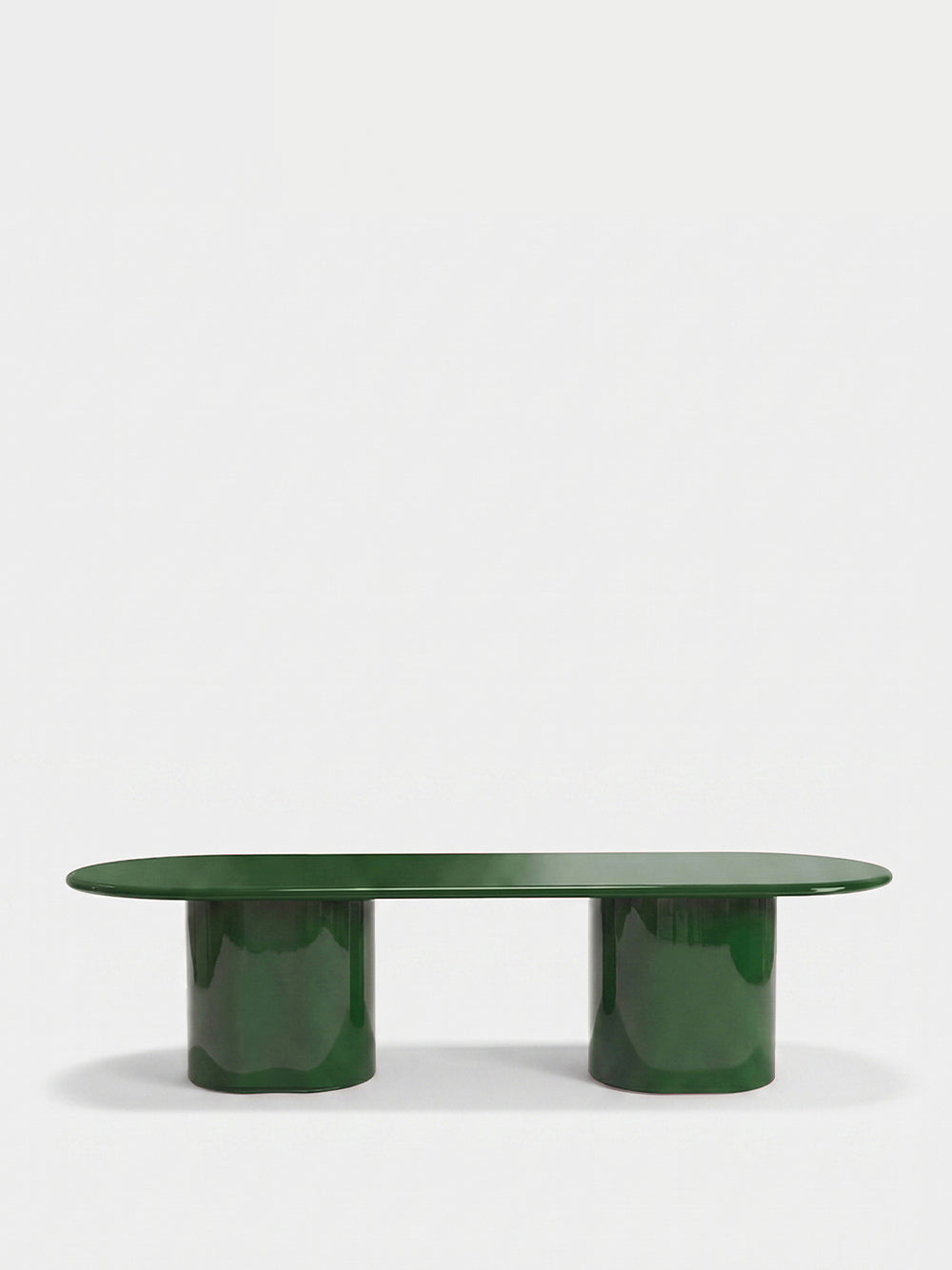 Amendoeira Green Lacquered Wood Large Dining Table
