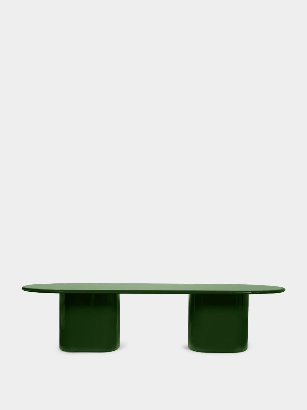 Amendoeira Dark Green Wood Dining Table