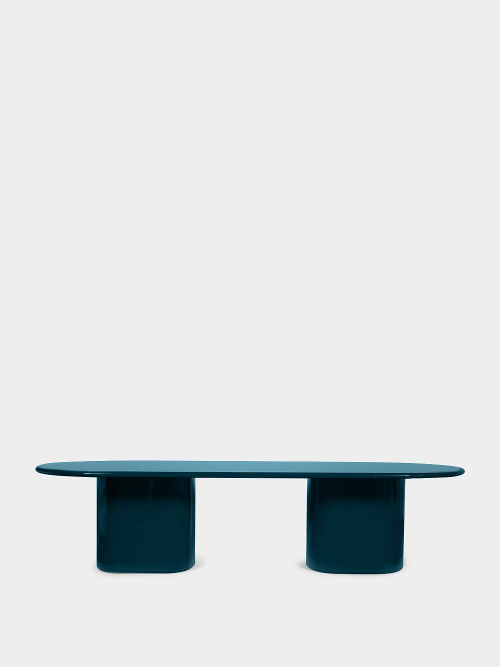 Amendoeira Petrol Blue Wood Dining Table