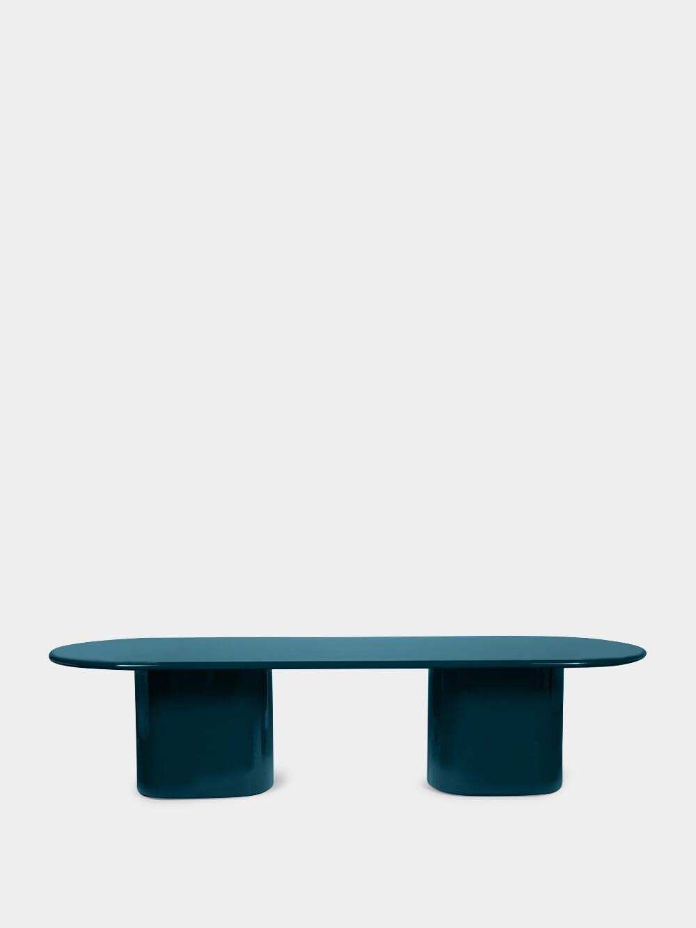 Amendoeira Petrol Blue Wood Dining Table
