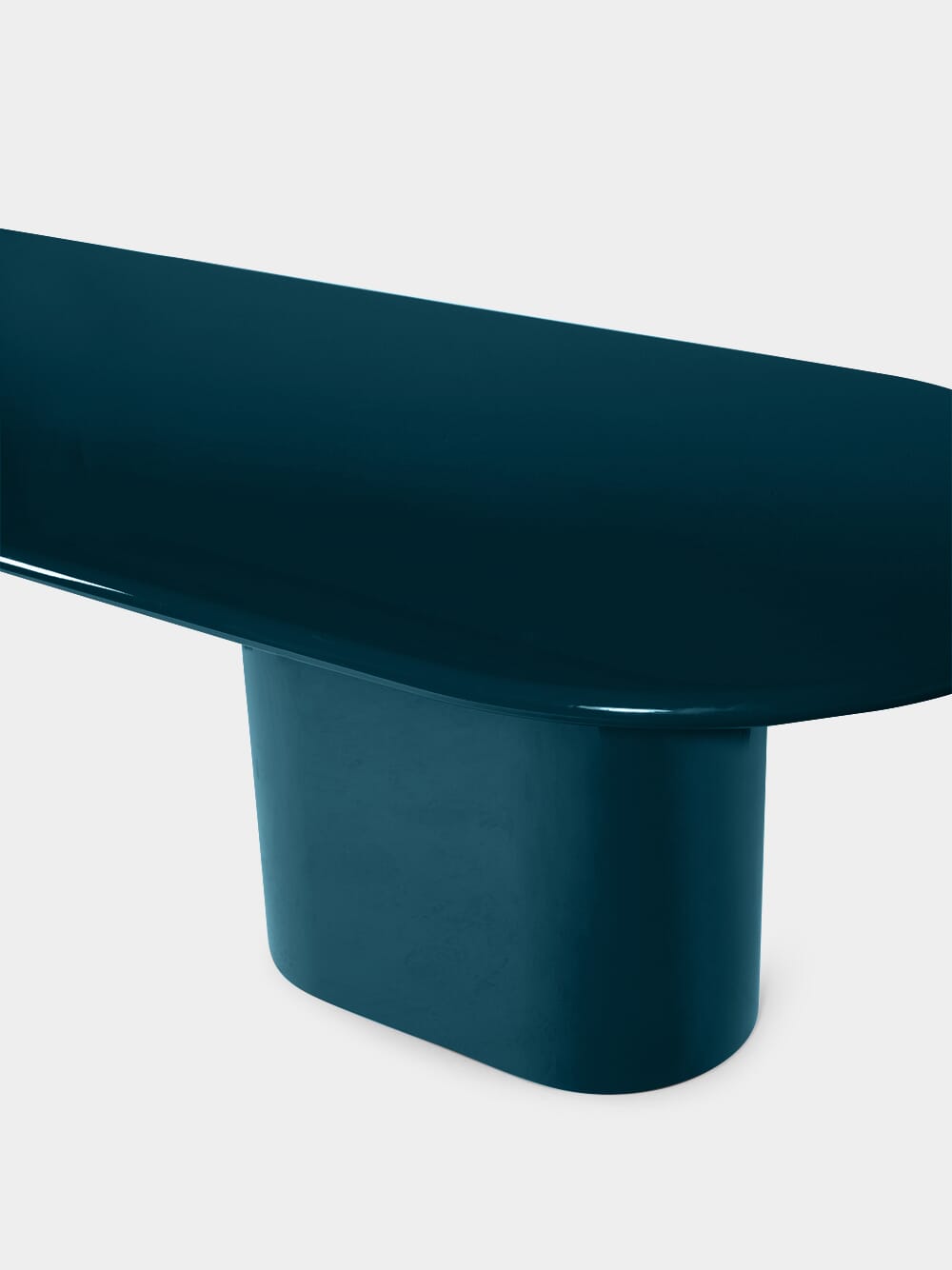 Amendoeira Petrol Blue Wood Dining Table