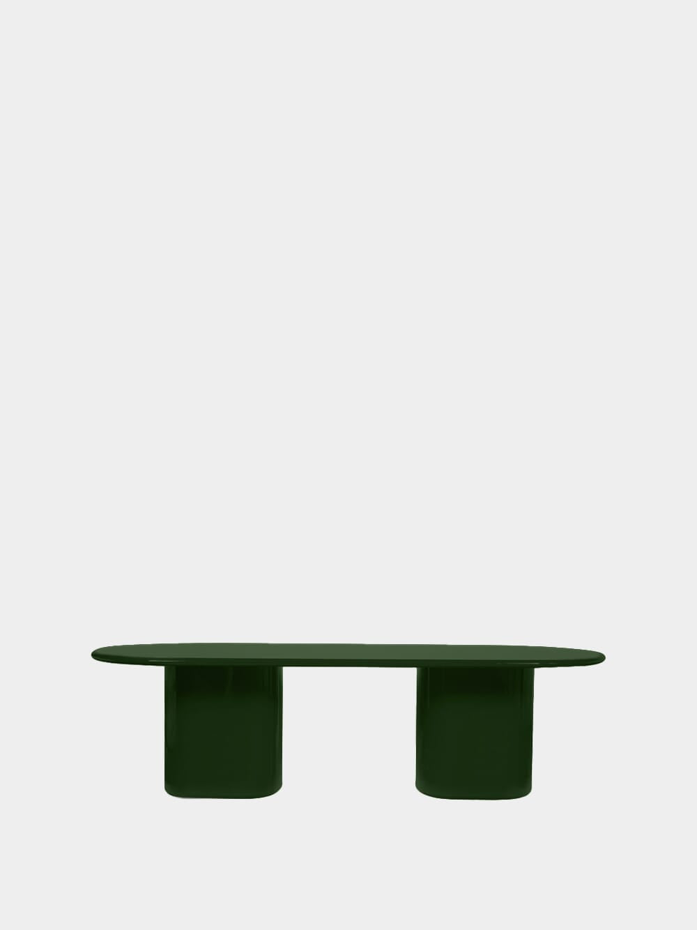 Amendoeira Green Lacqured Wood Dining Table