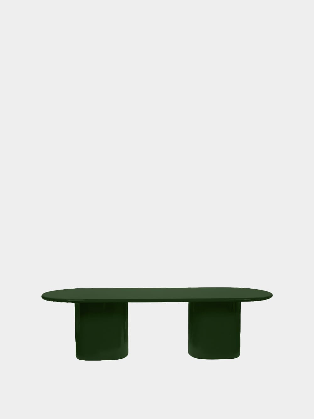 Amendoeira Green Lacqured Wood Dining Table