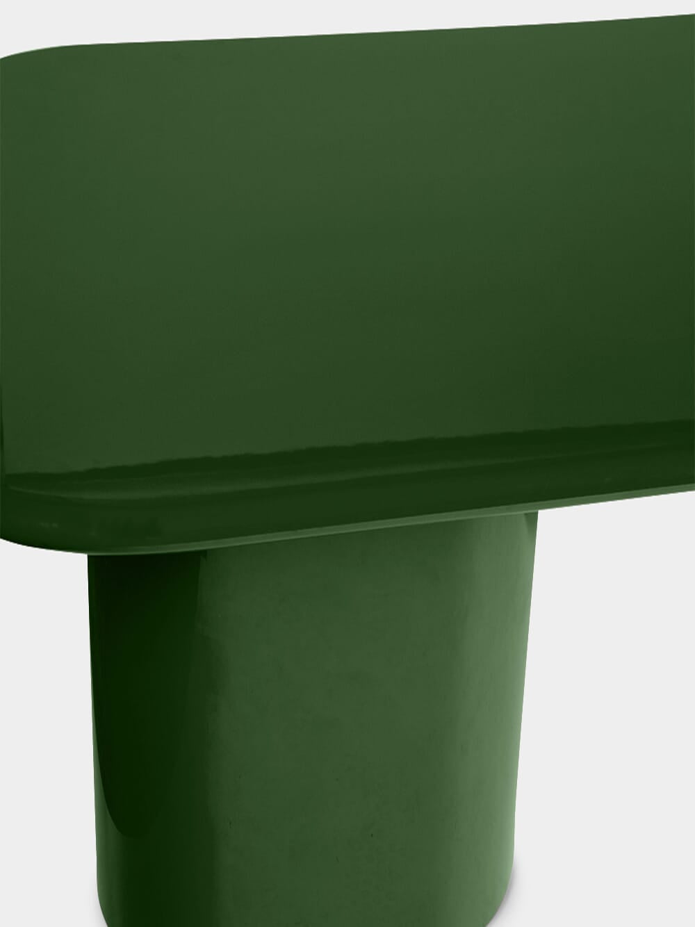 Amendoeira Dark Green Small Wood Dining Table