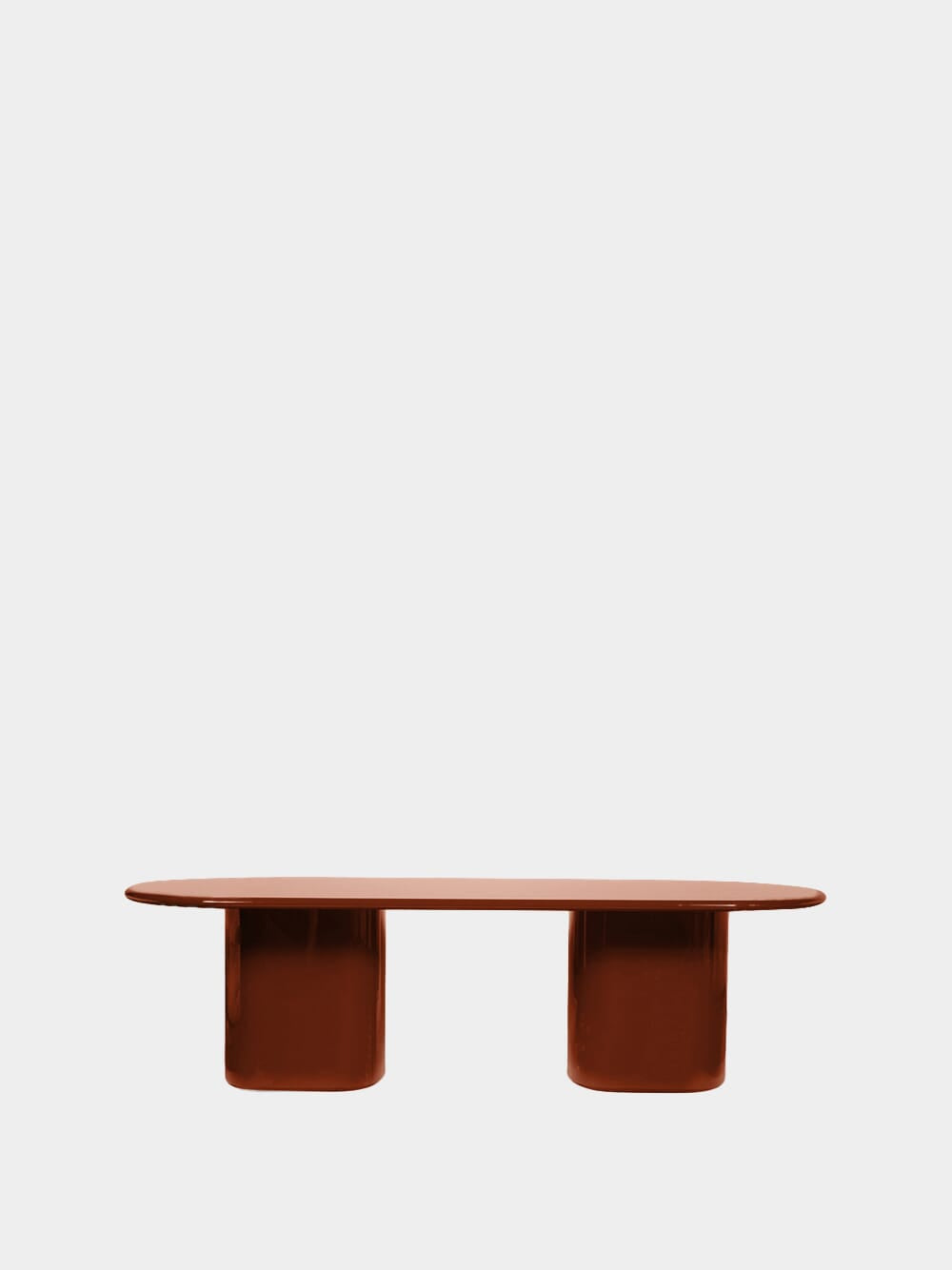 Amendoeira Dark Orange Small Wood Dining Table