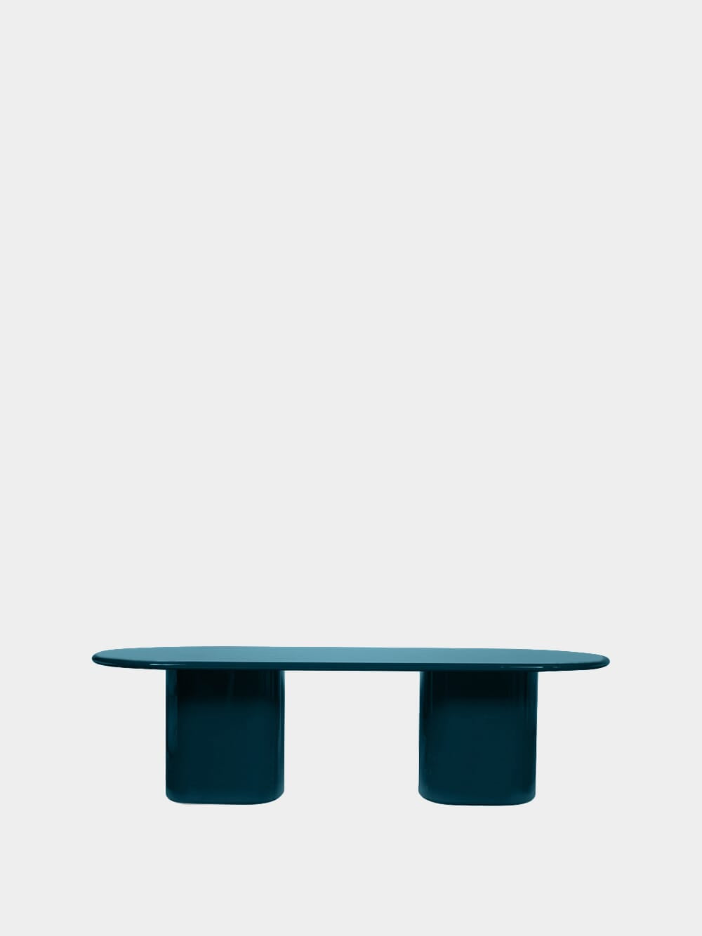 Amendoeira Petrol Blue Small Wood Dining Table