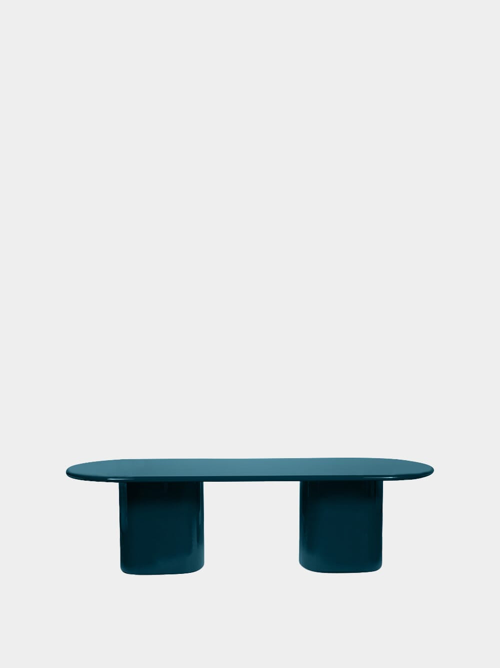 Amendoeira Petrol Blue Small Wood Dining Table
