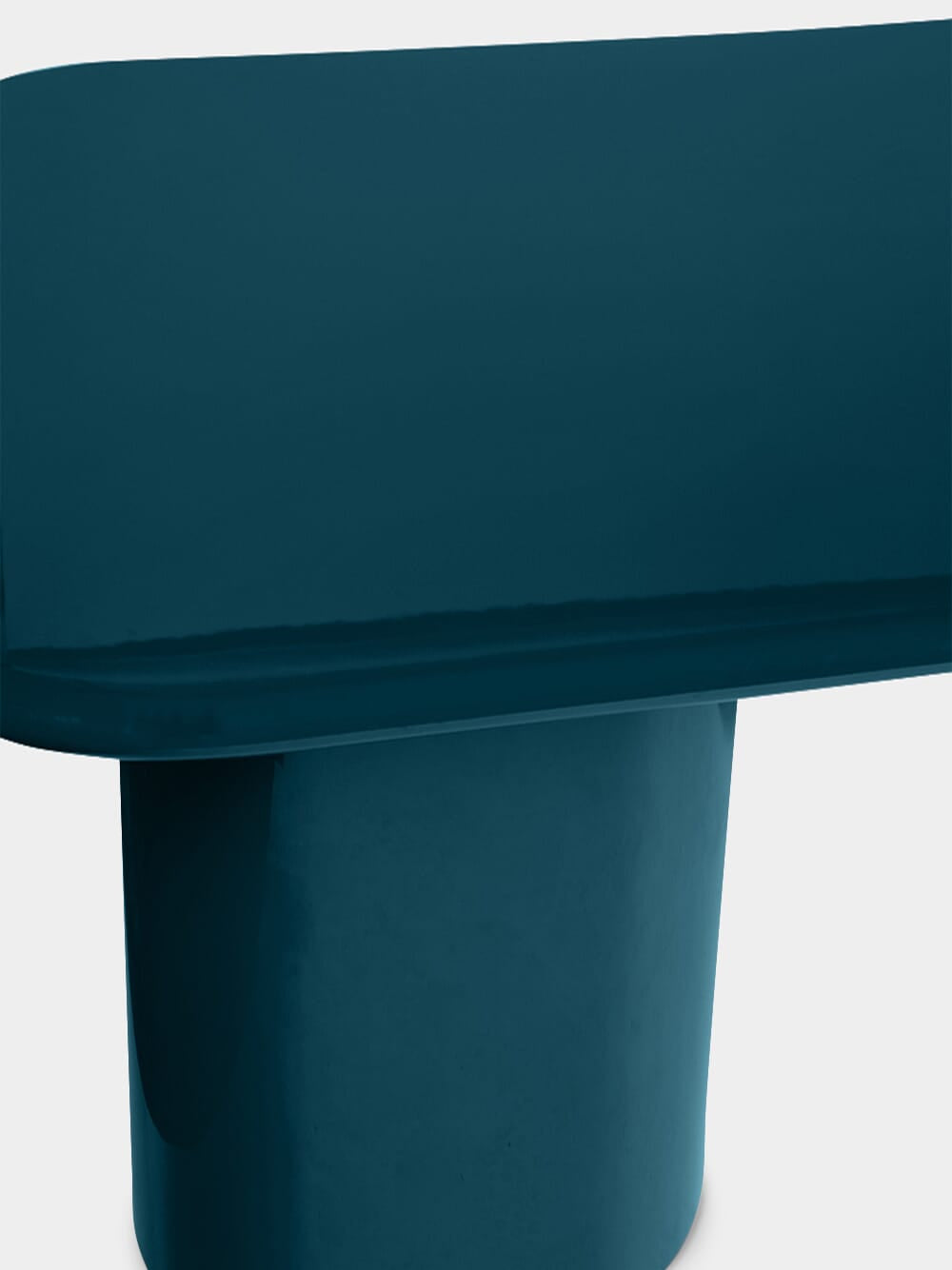 Amendoeira Petrol Blue Small Wood Dining Table