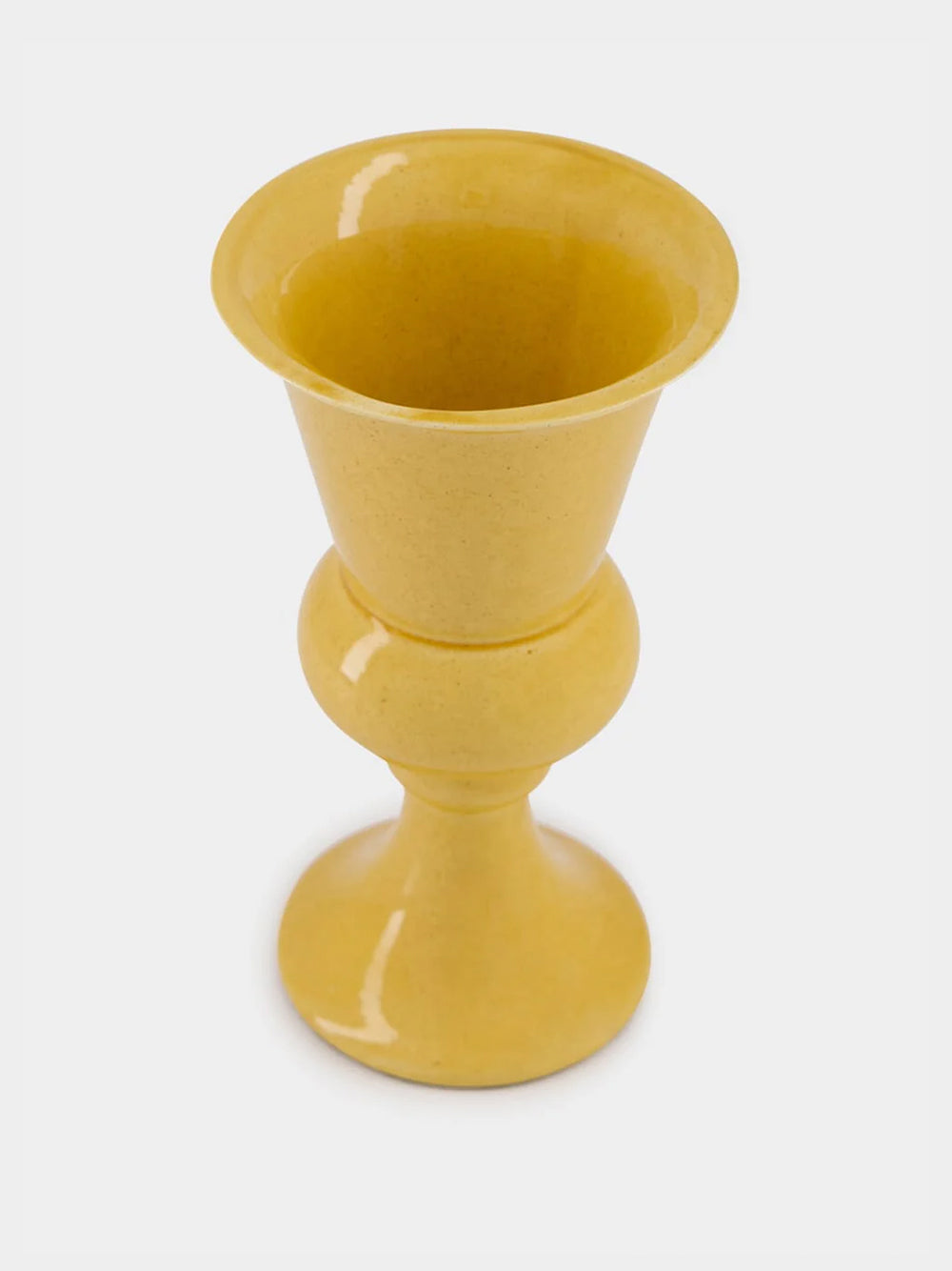 Florbela Yellow Ceramic Medium Vase
