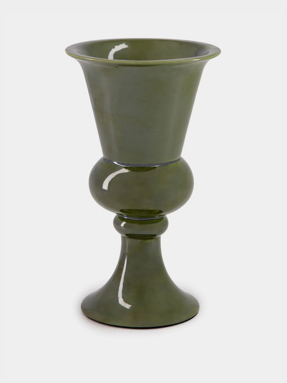 Florbela Green Ceramic Medium Vase