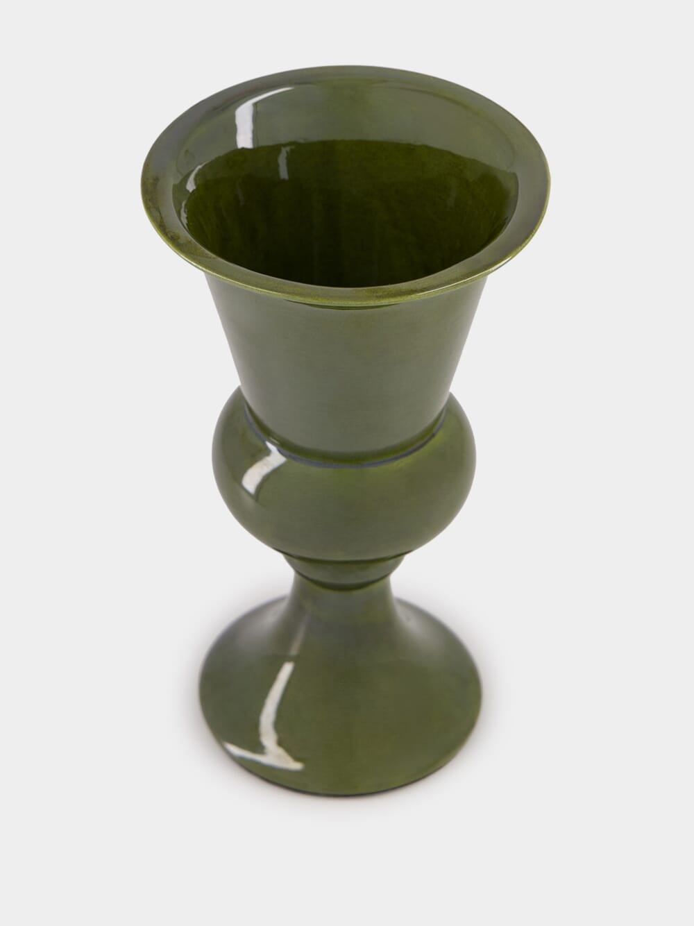 Florbela Green Ceramic Medium Vase