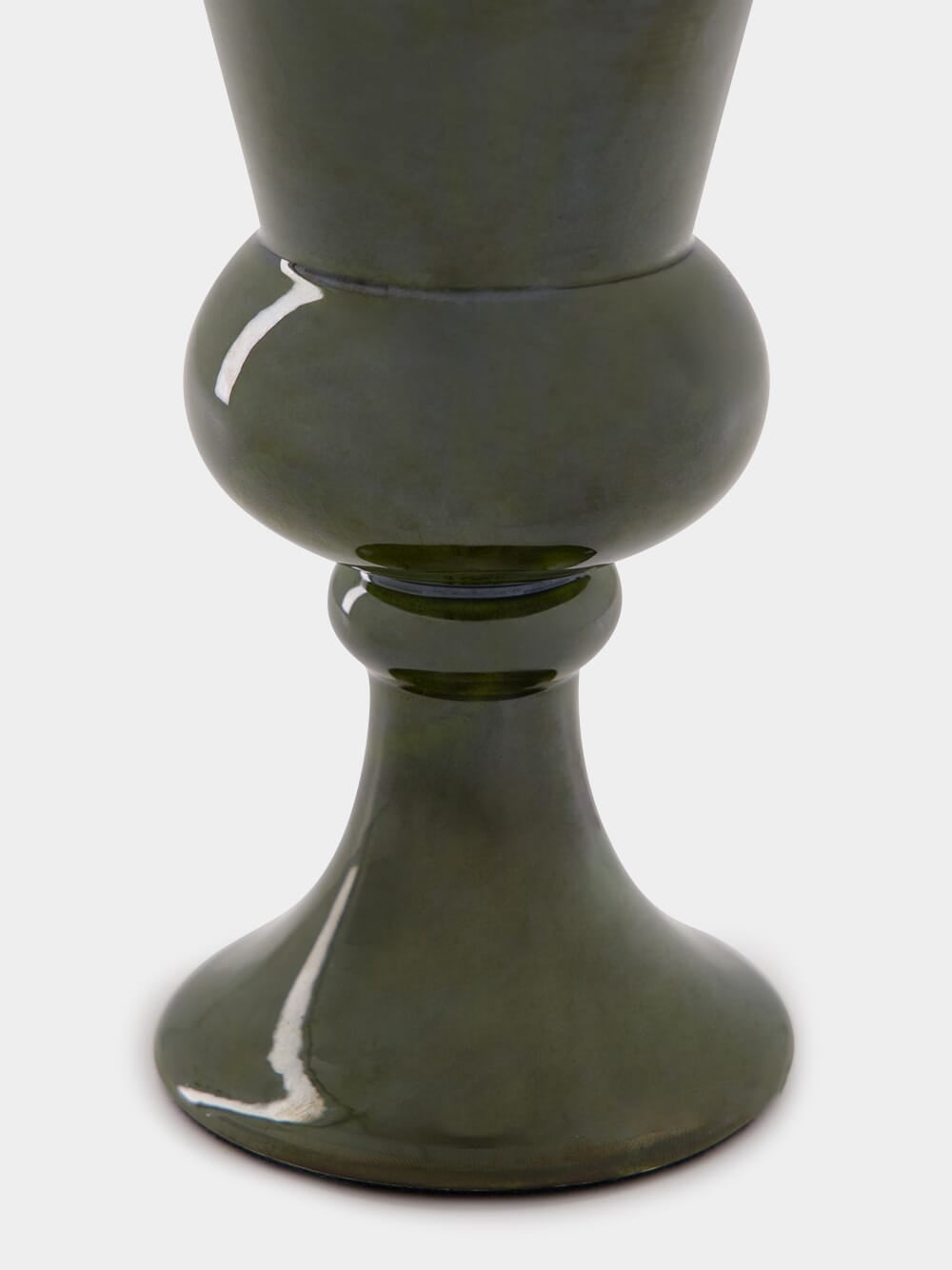 Florbela Green Ceramic Small Vase