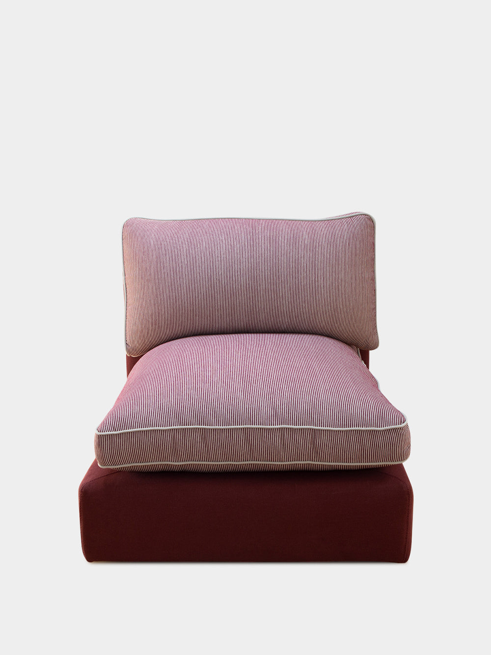 Dinis Bordeaux Linen Central Module Sofa