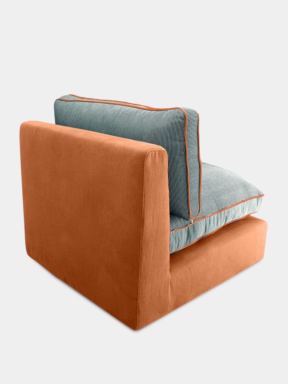 Dinis Brick Linen Central Module Sofa